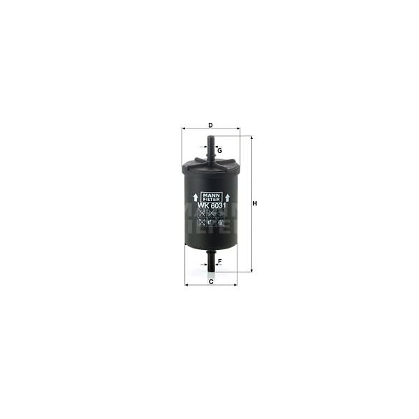 Mann Fuel Filter WK6031