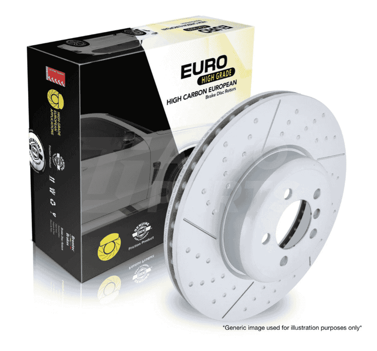 Bremtec BDR16980ELH Euro-Line H-Grade Brake Disc Rotor Pair