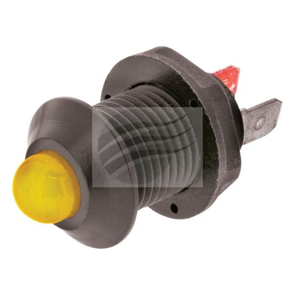 Jaylec PL2000-1 LED Pilot Lamp 12/24V Amber IP67 Reverse Polarity