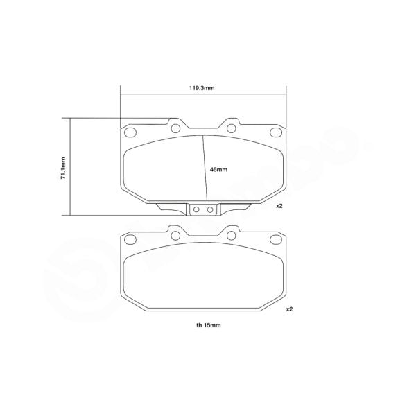 Brembo 07.B314.10 High Performance Brake Pad Set