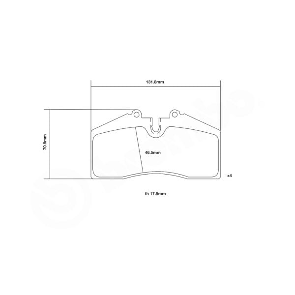 Brembo 07.B314.12 High Performance Brake Pad Set