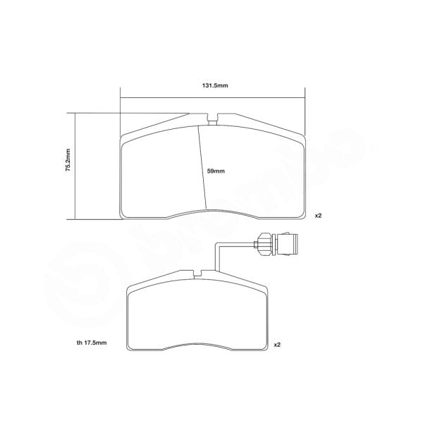 Brembo 07.B314.14 High Performance Brake Pad Set