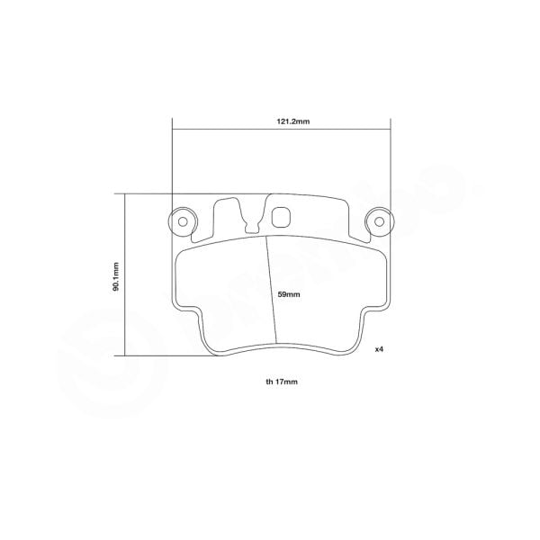 Brembo 07.B314.15 High Performance Brake Pad Set