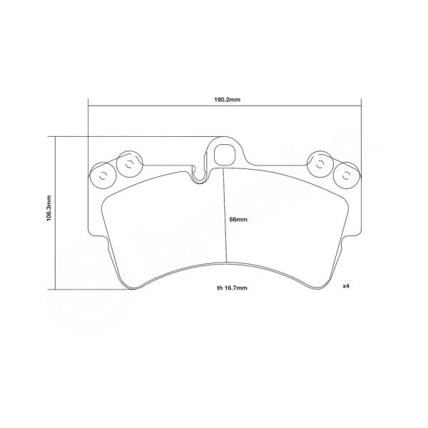 Brembo 07.B314.20 High Performance Brake Pad Set