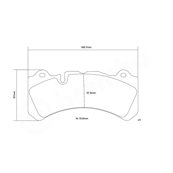 Brembo 07.B314.59 High Performance Brake Pad Set