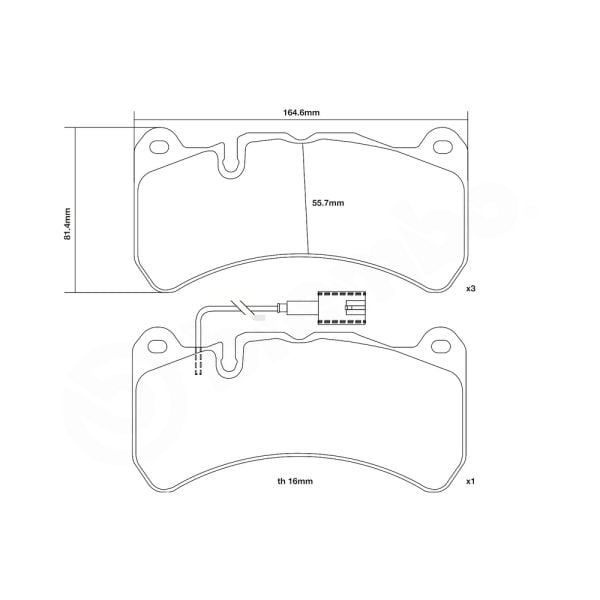 Brembo 07.B314.63 High Performance Brake Pad Set