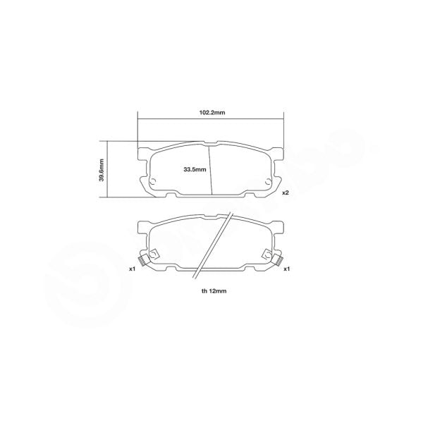 Brembo 07.B315.08 High Performance Brake Pad Set
