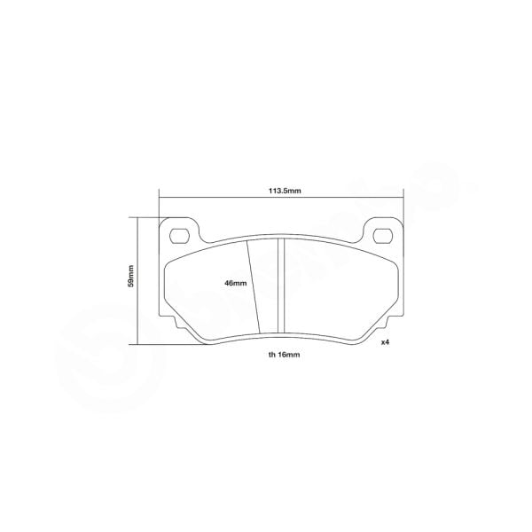 Brembo 07.B315.32 High Performance Brake Pad Set