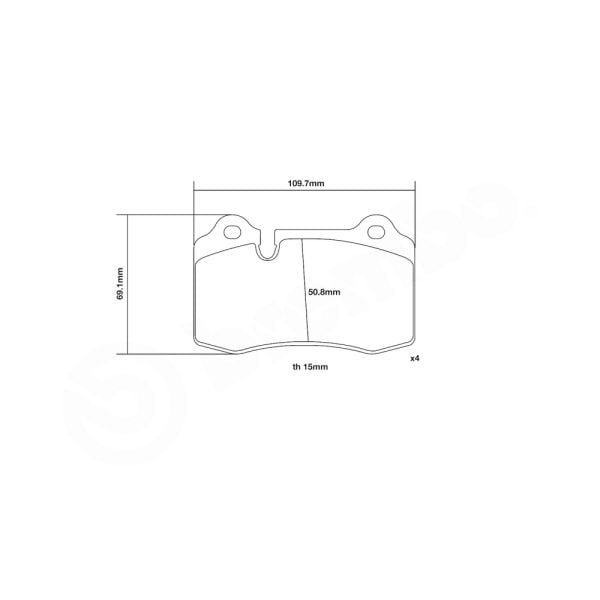 Brembo 07.B315.46 High Performance Brake Pad Set