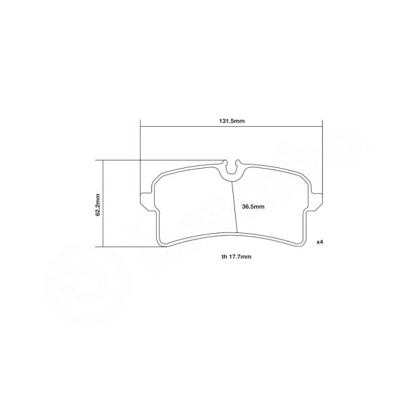 Brembo 07.B315.86 High Performance Brake Pad Set