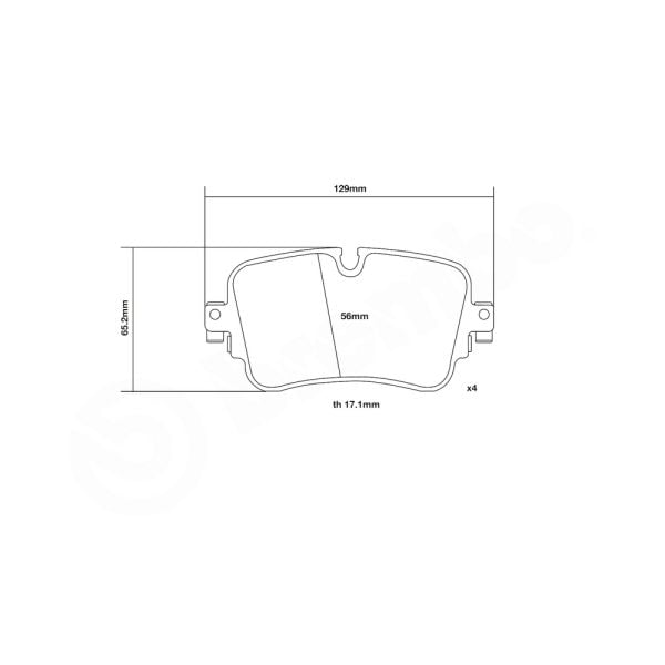 Brembo 07.B315.90 High Performance Brake Pad Set
