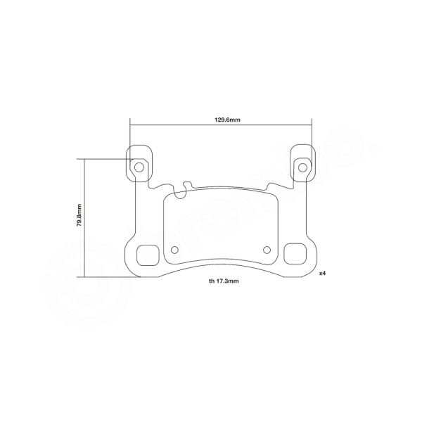 Brembo 07.B315.91 High Performance Brake Pad Set