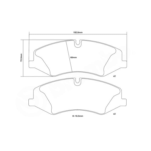 Brembo 07.D435.02 High Performance Brake Pad Set