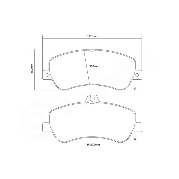 Brembo 07.D435.16 High Performance Brake Pad Set