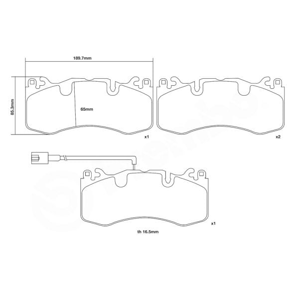 Brembo 07.D435.33 High Performance Brake Pad Set