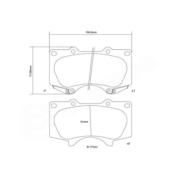Brembo 07.D435.34 High Performance Brake Pad Set