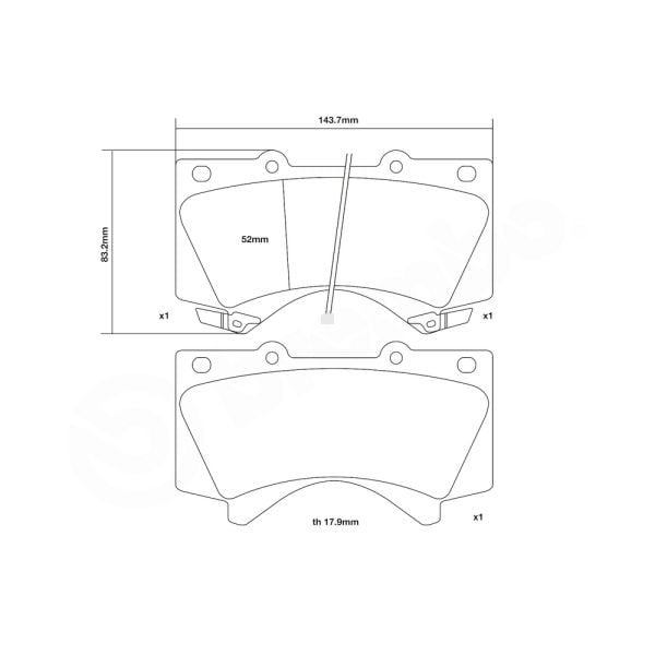Brembo 07.D435.35 High Performance Brake Pad Set
