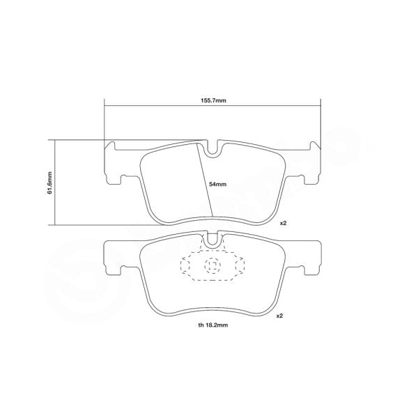 Brembo 07.D435.42 High Performance Brake Pad Set