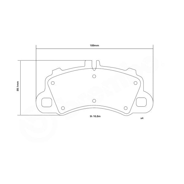 Brembo 07.D435.63 High Performance Brake Pad Set
