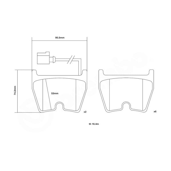 Brembo 07.D435.65 High Performance Brake Pad Set