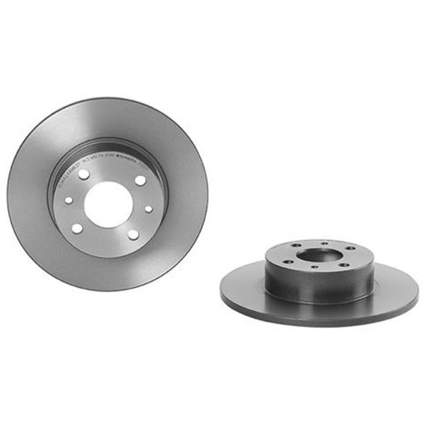 Brembo 08.3126.11 Brake Disc Rotor Pair Rear 251mm