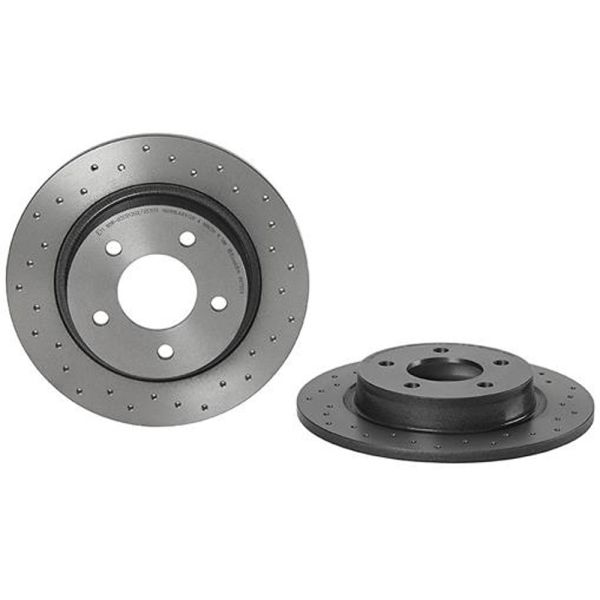 Brembo 08.9975.2X XTRA Series Brake Disc Rotor Pair Rear 280mm