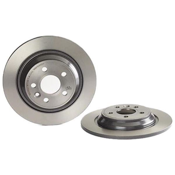 Brembo 08.A537.11 Brake Disc Rotor Pair Rear 302mm