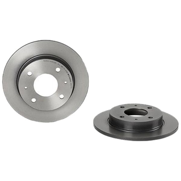 Brembo 08.A607.11 Brake Disc Rotor Pair Rear 250mm
