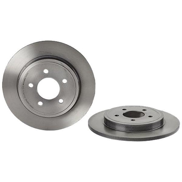 Brembo 08.B412.11 Brake Disc Rotor Pair Rear 302mm