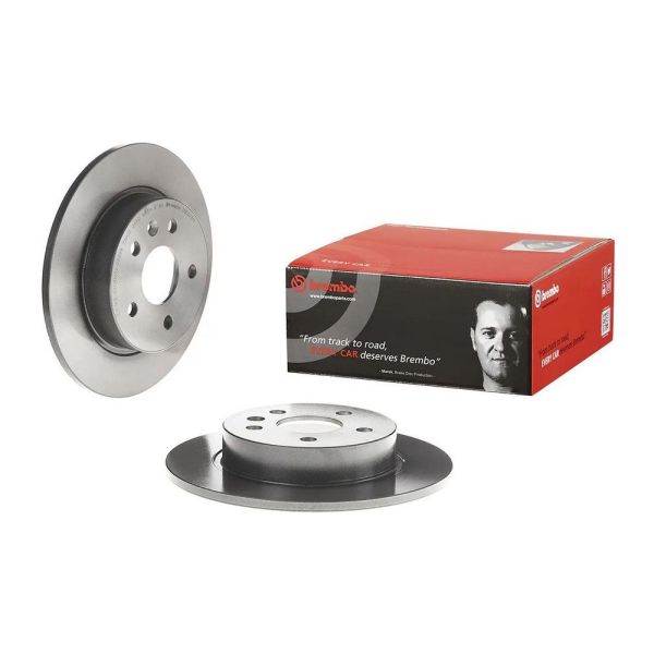 Brembo 08.D225.11 Brake Disc Rotor Pair Rear 264mm