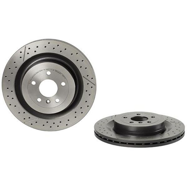 Brembo 09.B710.11 Brake Disc Rotor Pair Rear 345mm