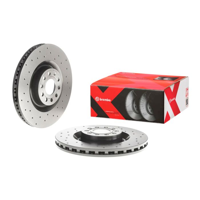 Brembo 09.C892.1X XTRA Series Brake Disc Rotor Pair Front 345mm