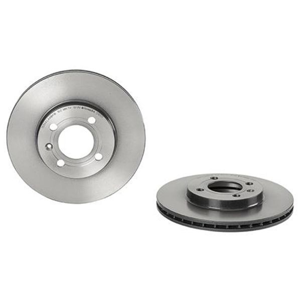 Brembo 09.5166.11 Brake Disc Rotor Pair Front 256mm