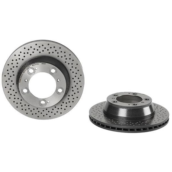 Brembo 09.6665.11 Brake Disc Rotor Pair Rear 299mm