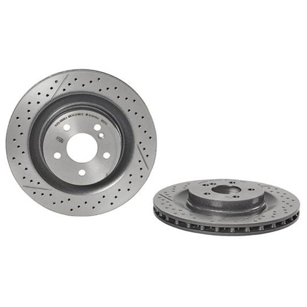 Brembo 09.9257.41 Brake Disc Rotor Pair Rear 330mm
