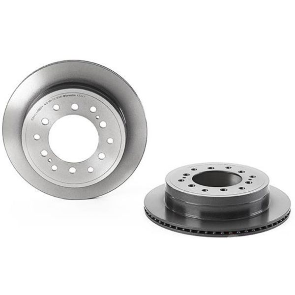 Brembo 09.A334.11 Brake Disc Rotor Pair Rear 312mm