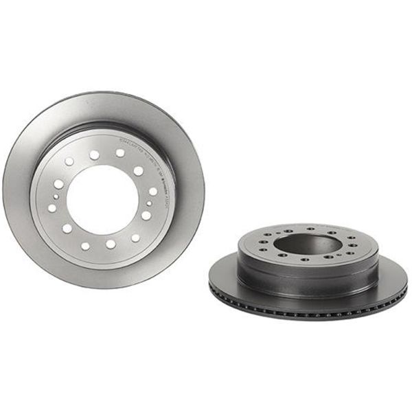 Brembo 09.A334.21 Brake Disc Rotor Pair Rear 312mm