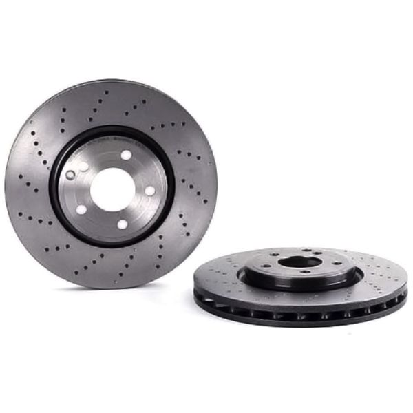 Brembo 09.B742.51 Brake Disc Rotor Pair Front 322mm