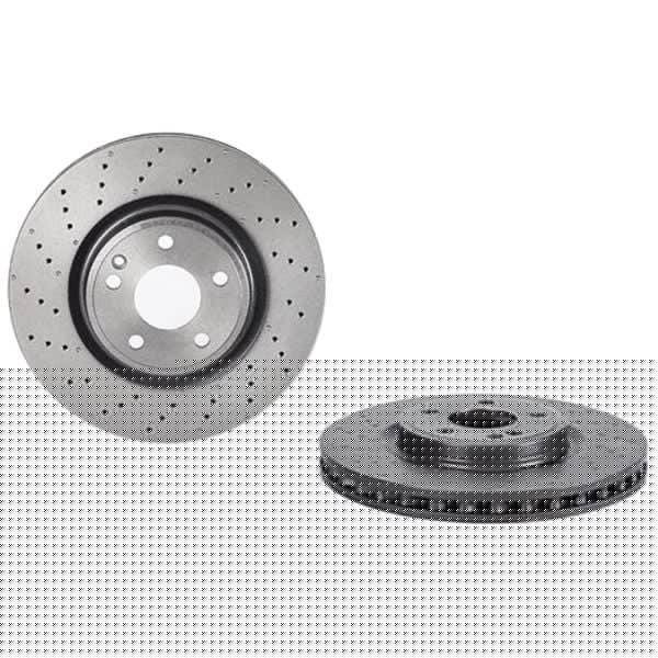 Brembo 09.B807.51 Brake Disc Rotor Pair Front 320mm
