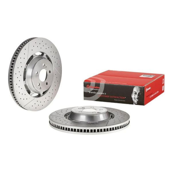 Brembo 09.B848.33 Brake Disc Rotor Pair Front 390mm