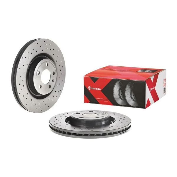 Brembo 09.B970.1X XTRA Series Brake Disc Rotor Pair Front 345mm