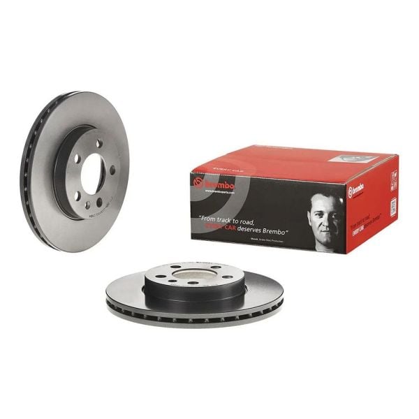 Brembo 09.D570.11 Brake Disc Rotor Pair Front 256mm