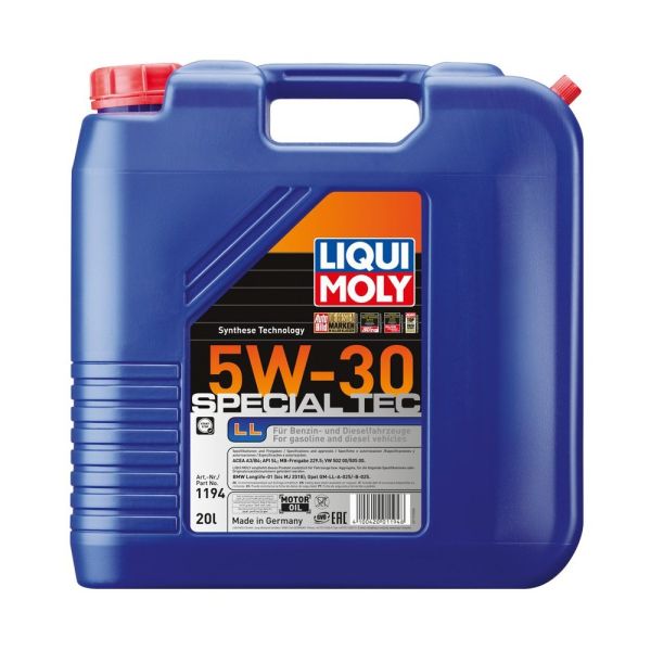 Liqui Moly Leichtlauf Special LL 5W30 20L Engine Oil 1194