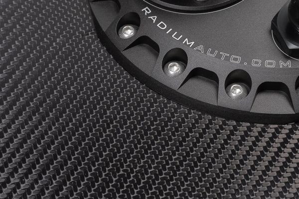 Radium Engineering Radium Engineering Dry Carbon Fibre Fuel Cell Lid - Suits 10/14 Gallon Tank, product image, part 13-0410-01