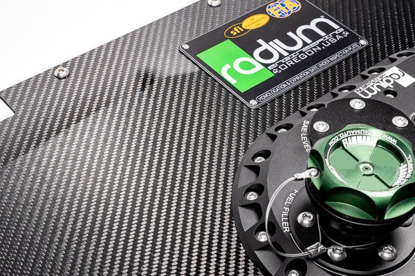 Radium Engineering Radium Engineering Dry Carbon Fibre Fuel Cell Lid - Suits 10/14 Gallon Tank, product image, part 13-0410-01