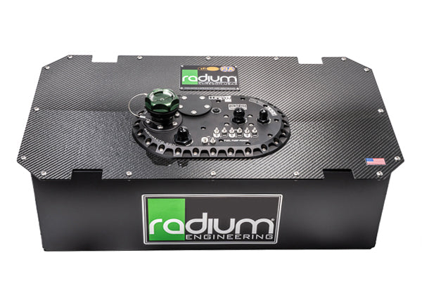 Radium Engineering Radium Engineering Dry Carbon Fibre Fuel Cell Lid - Suits 10/14 Gallon Tank, product image, part 13-0410-01