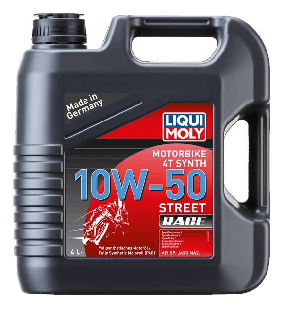 LIQUI MOLY Motorbike 4T Synth 10W-50 Street Race 4 L 1686