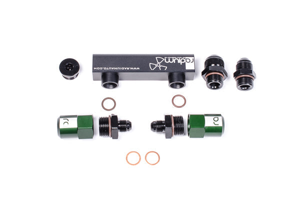 Radium Engineering Radium Engineering 4-Port Manifold, Bosch 044 Pumps, Reuses Check Valves, product image, part 20-0463