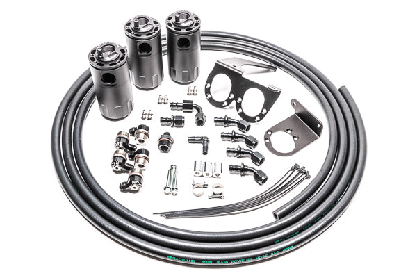 Radium Engineering Radium Engineering Triple Catch Can Kit, Nissan R35 GT-R, Fluid Lock, product image, part 20-0566-FL
