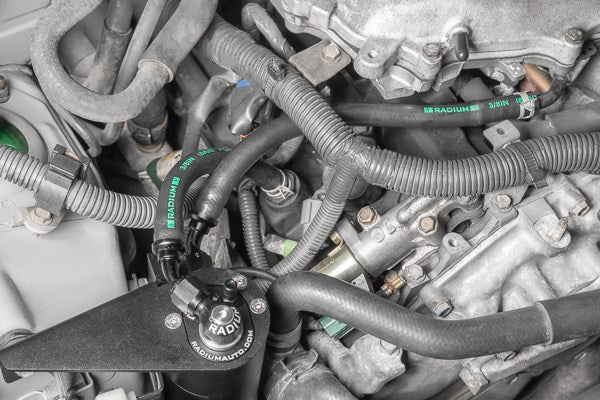 Radium Engineering Radium Engineering PCV Fluid Lock Catch Can Kit - Nissan 350Z Z33 / Skyline V35 / Infiniti G35 V35 (VQ35DE), product image, part 20-0728-FL